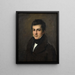Retrato de Édouard Bertin - Pierre-Louis De Laval — cuadro enmarcado en la pared