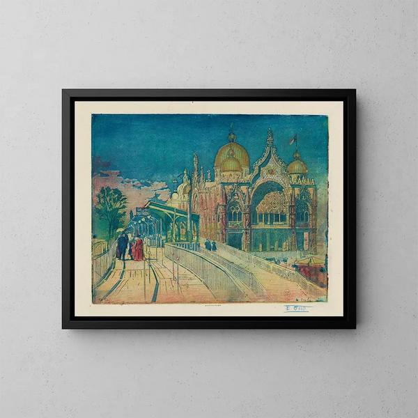 Pabellón de Italia - Pierre-Marcel Roy — cuadro enmarcado en la pared