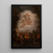 Las almas del Purgatorio - Pierre-Nicolas Brisset — cuadro enmarcado en la pared