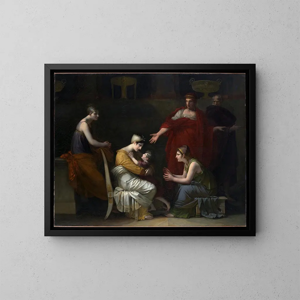 Andromaque y Astyanax - Pierre-Paul Prud'hon — cuadro enmarcado en la pared
