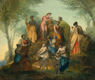 PierrePaul Prudhon - Apollo And The Nine Muses On Mount Parnassus.webp