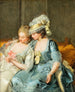 Two young women reading a letter - Pierre Alexandre Wille — artwork view