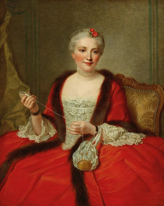 Pierre Allais - Portrait Of An Elegant Lady Holding A FlyShuttle.webp