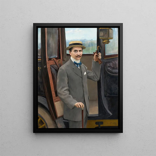 Pierre Andr Brouillet - A Young Man By A Carriage.webp