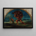 Hércules y el jabalí de Érymanthe de acuerdo con Delacroix - Pierre Andrieu — cuadro enmarcado en la pared