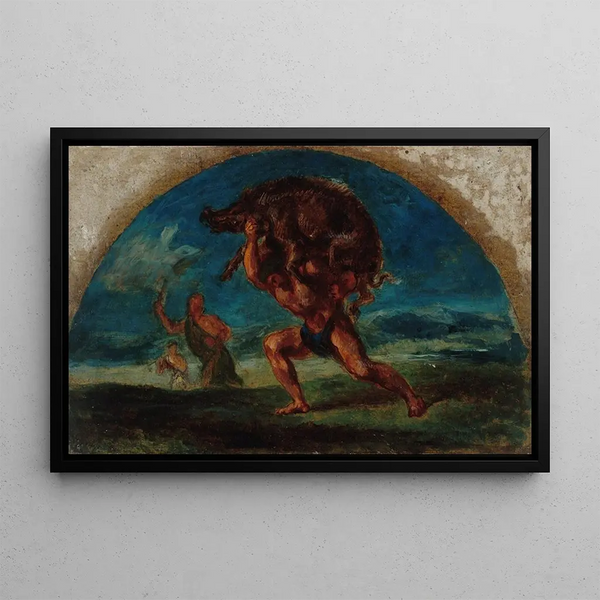 Pierre Andrieu - Hercule et le Sanglier dErymanthe daprs Delacroix.webp