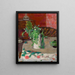 Flowers and Carafe - Pierre Bonnard — framed artwork on a wall