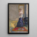 Young woman undressing - Pierre Bonnard — framed artwork on a wall
