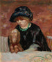 La mujer con basset o Retrato de Marthe Bonnard con basset - Pierre Bonnard — vista de la obra