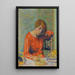 El corsé a rayas - Pierre Bonnard — cuadro enmarcado en la pared