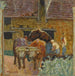 Los dos bueyes y la granja - Pierre Bonnard — vista de la obra