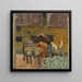 Los dos bueyes y la granja - Pierre Bonnard — cuadro enmarcado en la pared