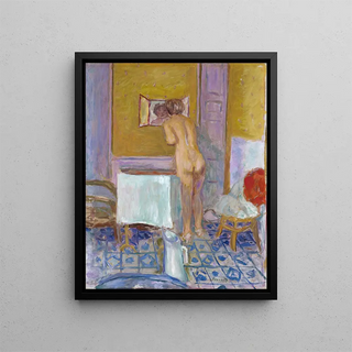Pierre Bonnard - Nude With Red Cloth Nude At Her Toilet.webp