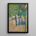 Personaje bajo un árbol - Pierre Bonnard — cuadro enmarcado en la pared