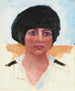 Cabeza de mujer con tocado negro Sra. Lucienne Dupuy de Frenelle estudio - Pierre Bonnard — vista de la obra