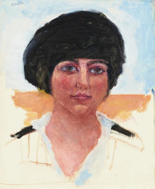 Pierre Bonnard - Tte de femme toque noire Mme Lucienne Dupuy de Frenelle tude.webp