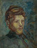 Head of a bearded young man - Pierre Bonnard — artwork view