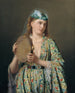 retrato de una dama de la corte tocando el tamborín - Pierre Désiré Guillemet — vista de la obra