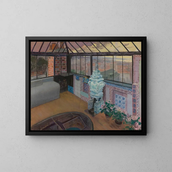 Le Belvédère de la Maison Hauteville - Pierre Georges Jeanniot — framed artwork on a wall