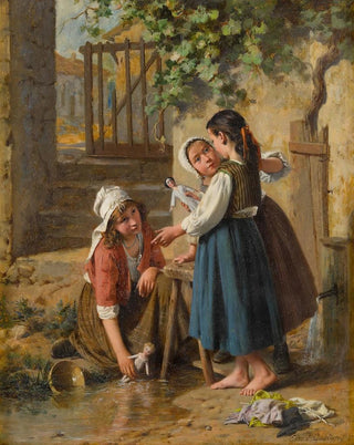Pierre Jean Edmond Castan - The Dolls Bathing Day.webp