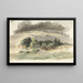 Paisaje ondulado - Pierre Louis Dubourcq — cuadro enmarcado en la pared