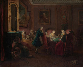 Pierre Louis Dumesnil the Younger - Card Players in a Drawing Room.webp