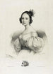 La letra T de El Espejo de las Damas o nuevo alfabeto francés - Pierre Louis Henri Grévedon — vista de la obra