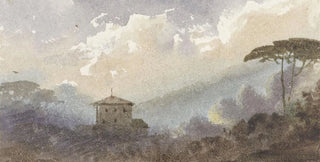 Pierre Luc Charles Cicri - Landhuis tussen de bossen in een berglandschap.webp