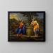 The Christ and the Samaritan Woman - Pierre Mignard — framed artwork on a wall