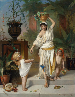 Pierre Olivier Joseph Coomans - Return From The Grape Harvest.webp