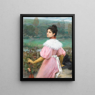 Pierre Outin - A promenade by the river.webp