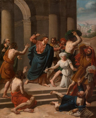 Pierre Poisson III - Jsus chassant les marchands du Temple.webp