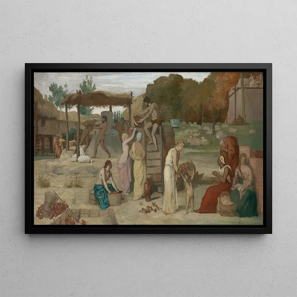 Cidre - Pierre Puvis de Chavannes — framed artwork on a wall