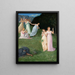 El Muerte y las Jóvenes Chicas - Pierre Puvis de Chavannes — cuadro enmarcado en la pared