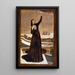 The Carrier Pigeon - Pierre Puvis de Chavannes — framed artwork on a wall