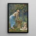 Apple Harvest - Pierre Puvis de Chavannes — framed artwork on a wall