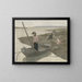 El pobre pescador - Pierre Puvis de Chavannes — cuadro enmarcado en la pared