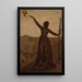 Estudio para El Globo - Pierre Puvis de Chavannes — cuadro enmarcado en la pared