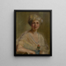 Retrato de una mujer - Pierre Troubetzkoy — cuadro enmarcado en la pared