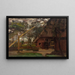 Fachada de granja - Piet Mondrian — cuadro enmarcado en la pared