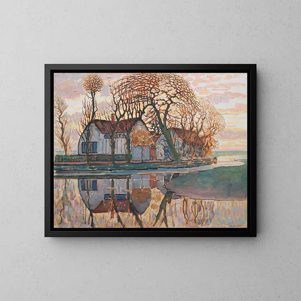 Cerca de Duivendrecht - Piet Mondrian — cuadro enmarcado en la pared