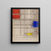 Estudio para una composición - Piet Mondrian — cuadro enmarcado en la pared