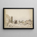 Les ruines à Bodegraven après l'incendie de juin 1870 - Piet Schipperus — framed artwork on a wall