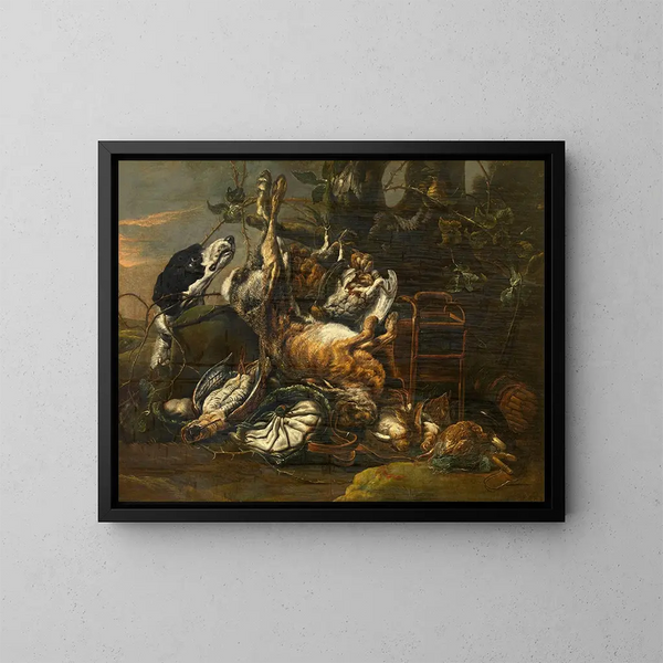 Naturaleza muerta - Pieter Boel — cuadro enmarcado en la pared