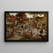 Kermesse de Saint-Georges - Pieter Brueghel the Younger — framed artwork on a wall