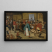 Marriage Peasant in a Barn - Pieter Brueghel the Younger — framed artwork on a wall