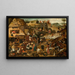 Proverbes - Pieter Brueghel le Jeune — cuadro enmarcado en la pared