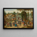 Retorno de la feria - Pieter Brueghel el Joven — cuadro enmarcado en la pared