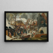 L'Adoración de los magos en la nieve - Pieter Brueghel el Joven — cuadro enmarcado en la pared