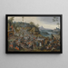 La Kermesse de Saint Georges avec la danse autour du mât de mai - Pieter Brueghel le Jeune — framed artwork on a wall